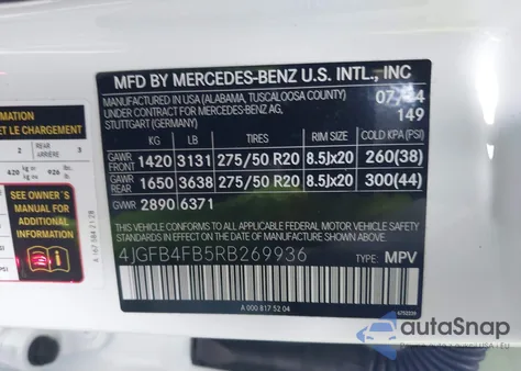 2024 Mercedes-Benz Gle 350 4Matic from USA, damaged, VIN 4JGFB4FB5RB269936